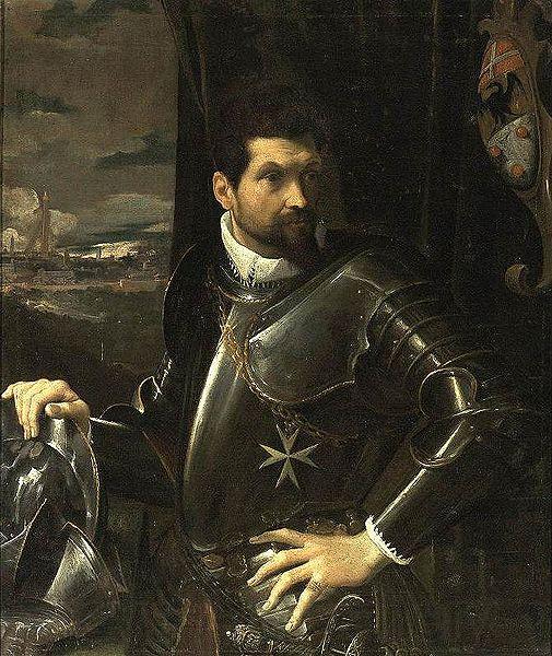 Ludovico Carracci Portrait of Carlo Alberto Rati Opizzoni in Armour Norge oil painting art
